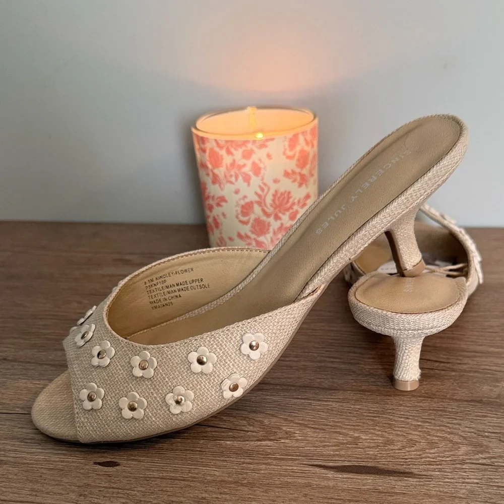 Sincerely Jules Floral Embellished Mules, 8.5, NWT - Picture 3 of 8